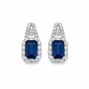 Aretes Colgantes Zafiros