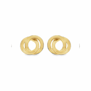 Aretes Doble Círculo Plano