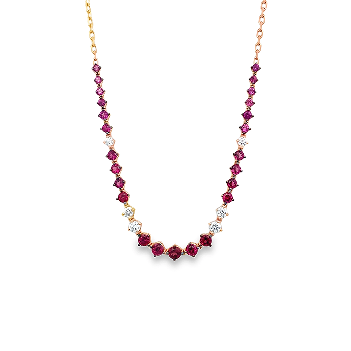 Imagen principal Collar Rodolita y Brillantes