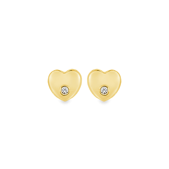 Imagen principal Aretes Corazón Brillante