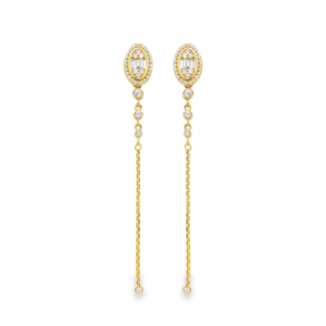 Aretes Oval Cadena
