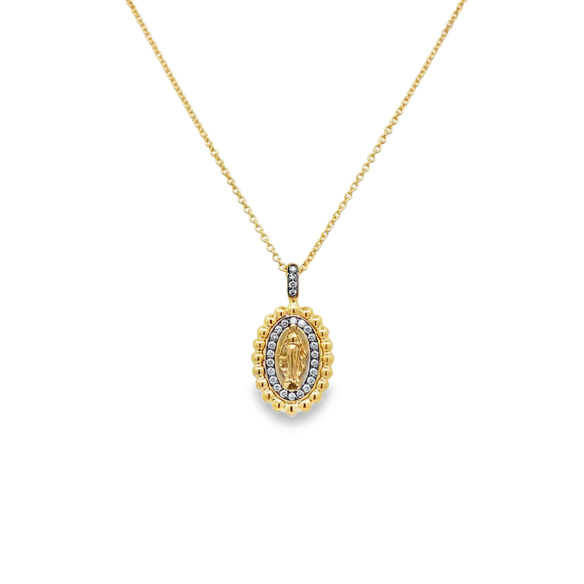 Slide Pendantif Girocollo Madonna Cuore