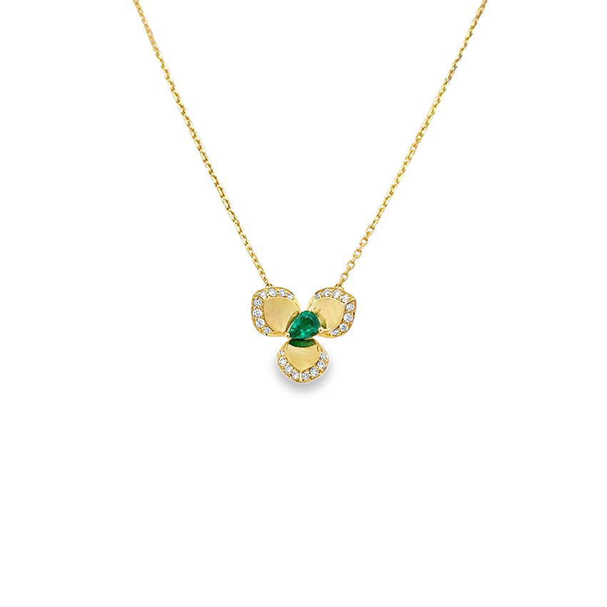 Slide Pendantif Girocollo Fiore Esmeralda