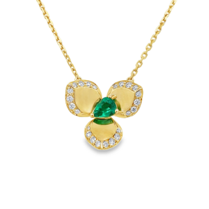 Pendantif Girocollo Fiore Esmeralda