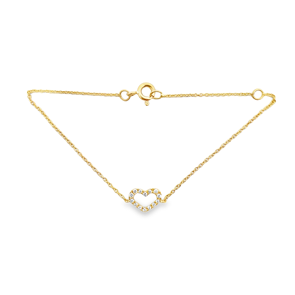 Imagen principal Pulsera Corazón Borde Brillantes