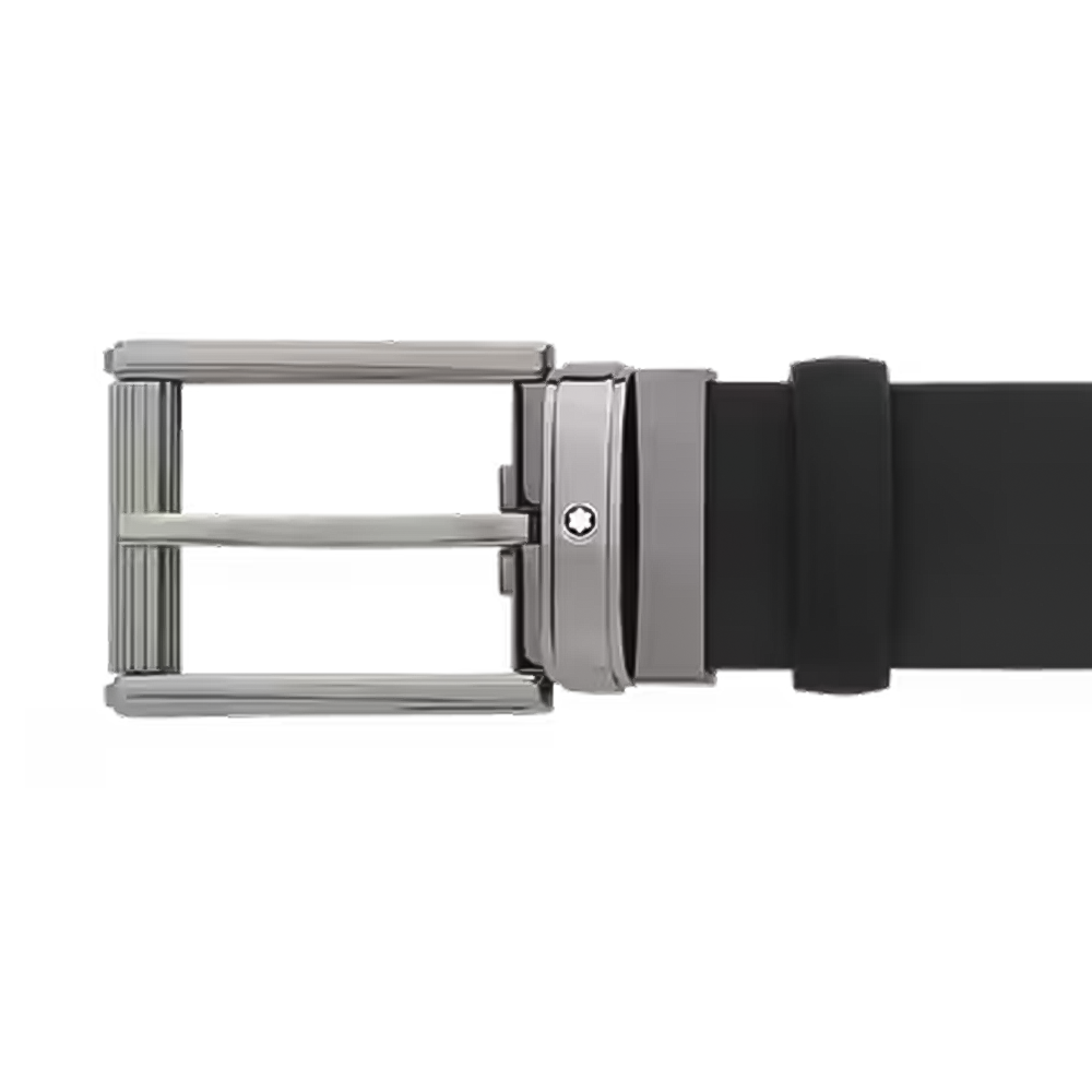 Slide Montblanc Cinturón de Piel Extreme con Hebilla Rectangular