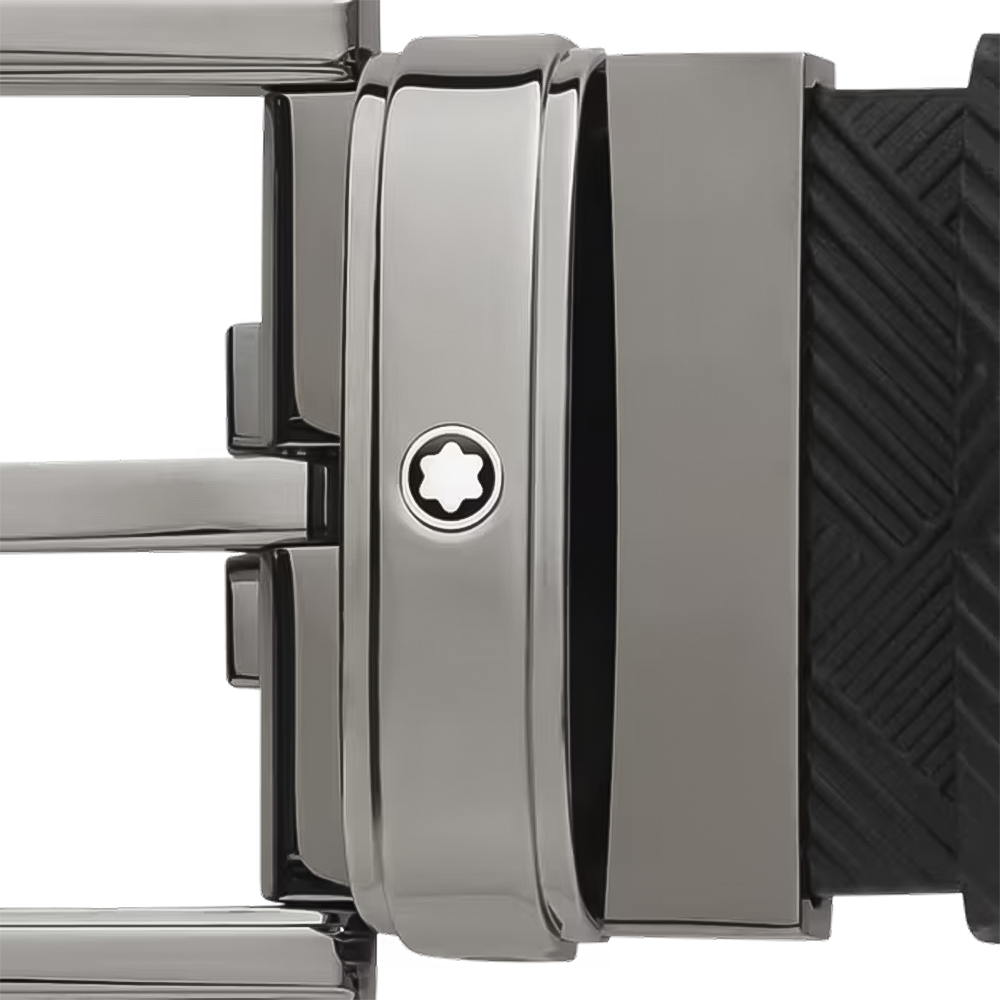 Slide Montblanc Cinturón de Piel Extreme con Hebilla Rectangular