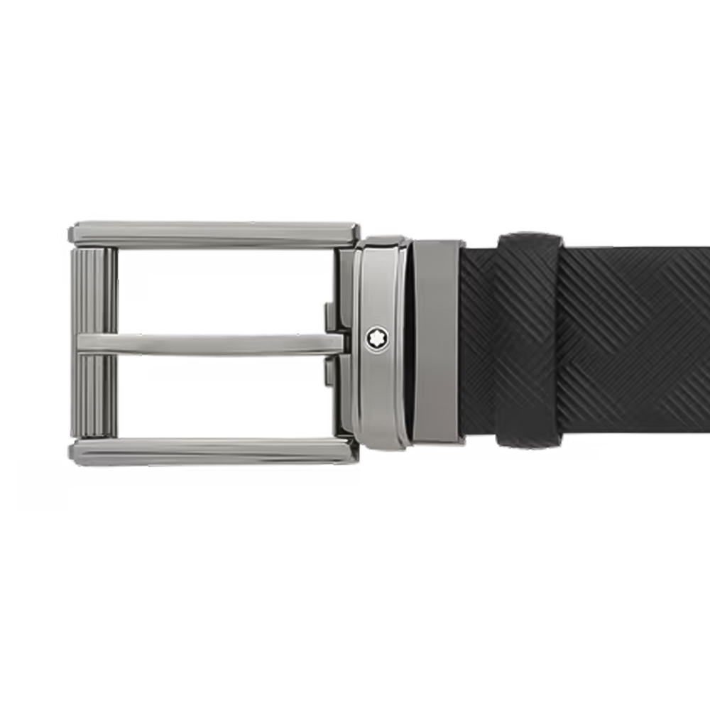 Slide Montblanc Cinturón de Piel Extreme con Hebilla Rectangular