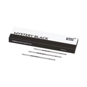 Montblanc 3x Recambios para Bolígrafo Pequeño, Mystery Black