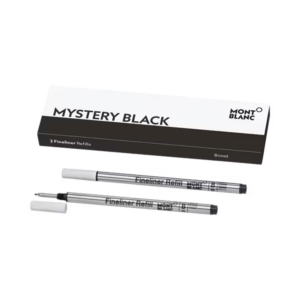 Montblanc 2x Recambios para Fineliner, Mystery Black