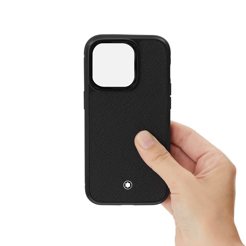 Slide Montblanc Case Sartorial para iPhone 15 Pro Negro