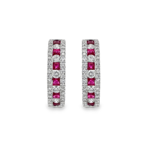 Argollas Rubíes y Brillantes