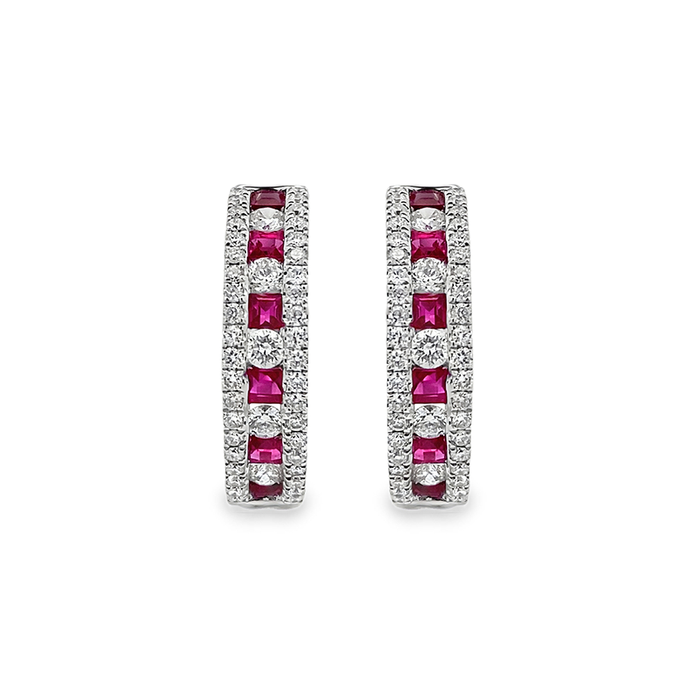 Imagen principal Argollas Rubíes y Brillantes