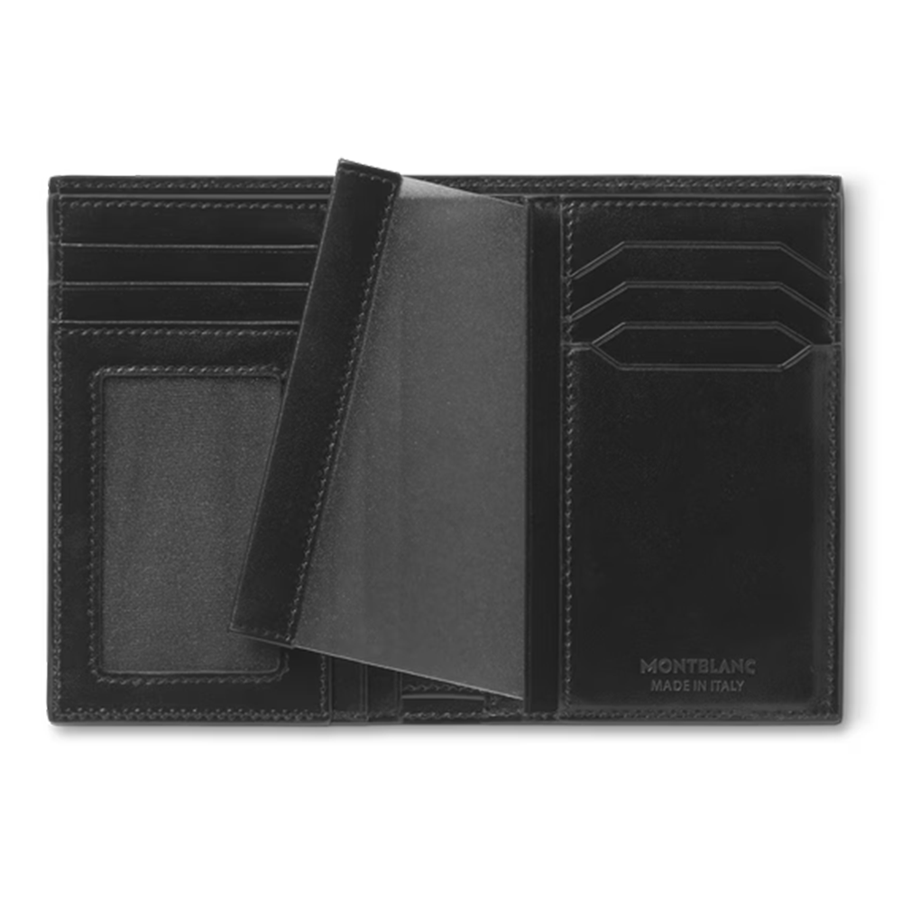 Slide Montblanc Billetera para 7 Tarjetas con Funda para Documento de Identidad de Piel Meisterstück