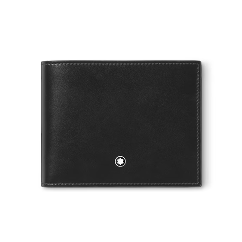 Imagen principal Montblanc Billetera para 6 Tarjetas con 2 Bolsillos Transparentes de Piel Meisterstück