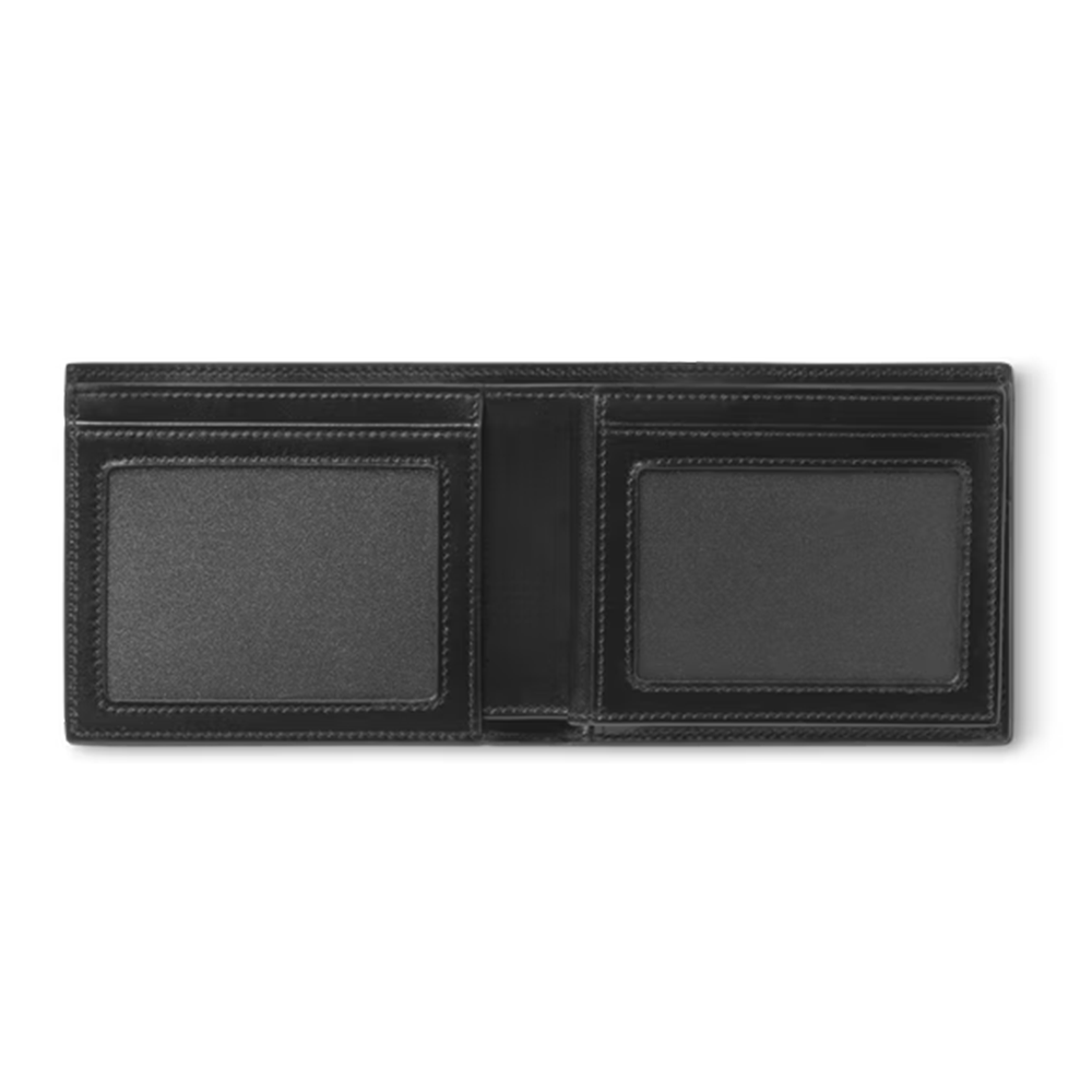 Slide Montblanc Billetera para 6 Tarjetas con 2 Bolsillos Transparentes de Piel Meisterstück