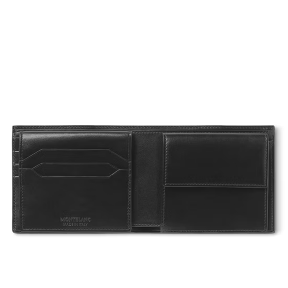 Slide Montblanc Billetera para 10 Tarjetas con Monedero de Piel Meisterstück