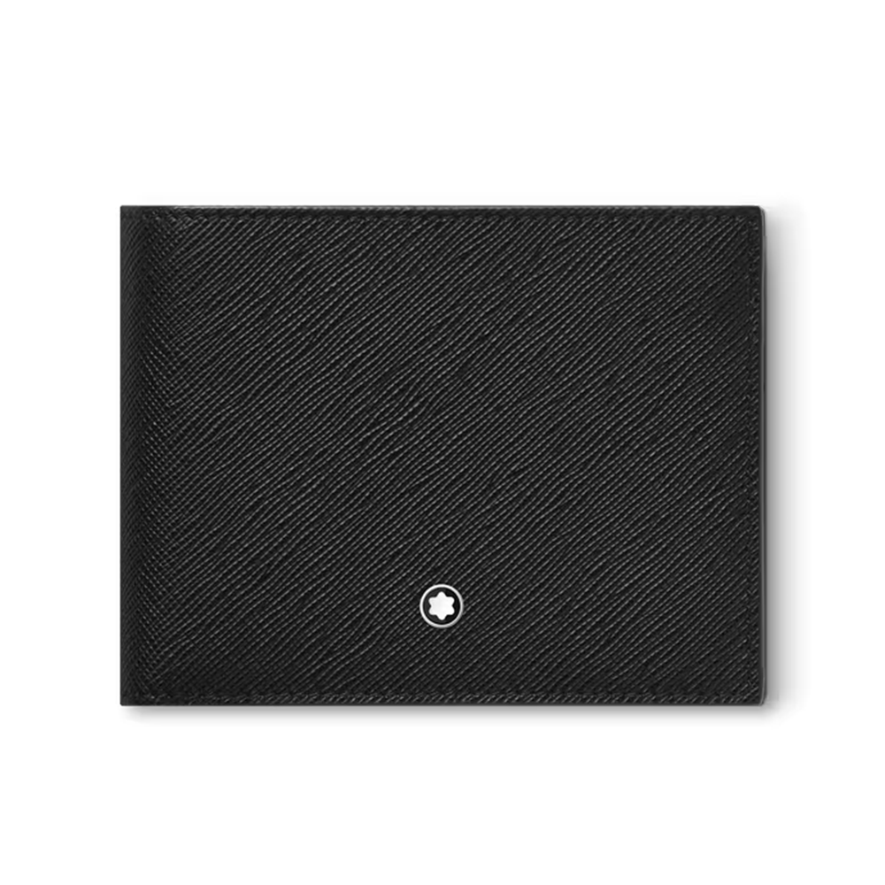 Imagen principal Montblanc Billetera para 6 Tarjetas con 2 Bolsillos Transparentes de Piel Sartorial
