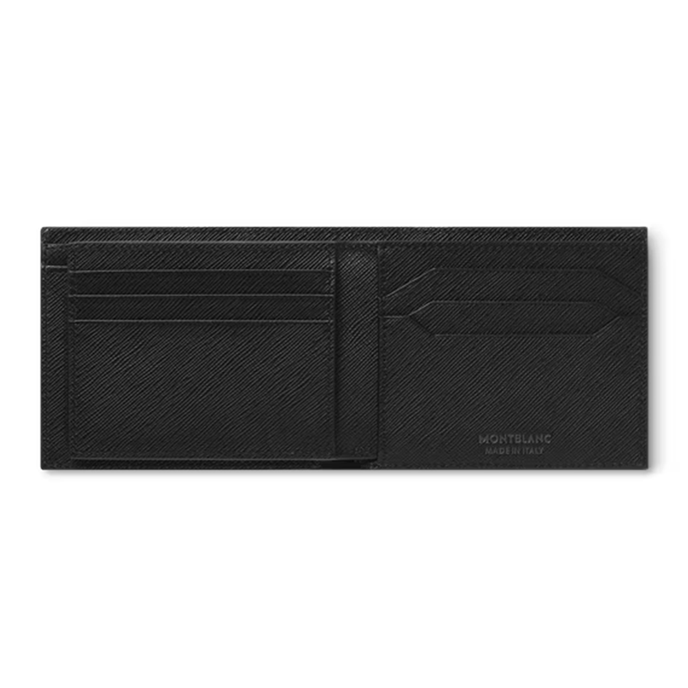Slide Montblanc Billetera para 6 Tarjetas con 2 Bolsillos Transparentes de Piel Sartorial