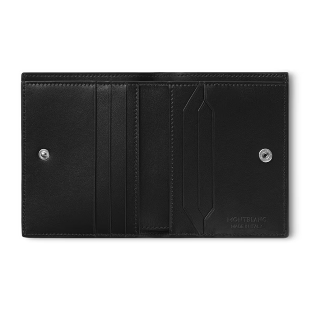 Slide Montblanc Tarjetero Compact para 6 Tarjetas de Piel Meisterstück