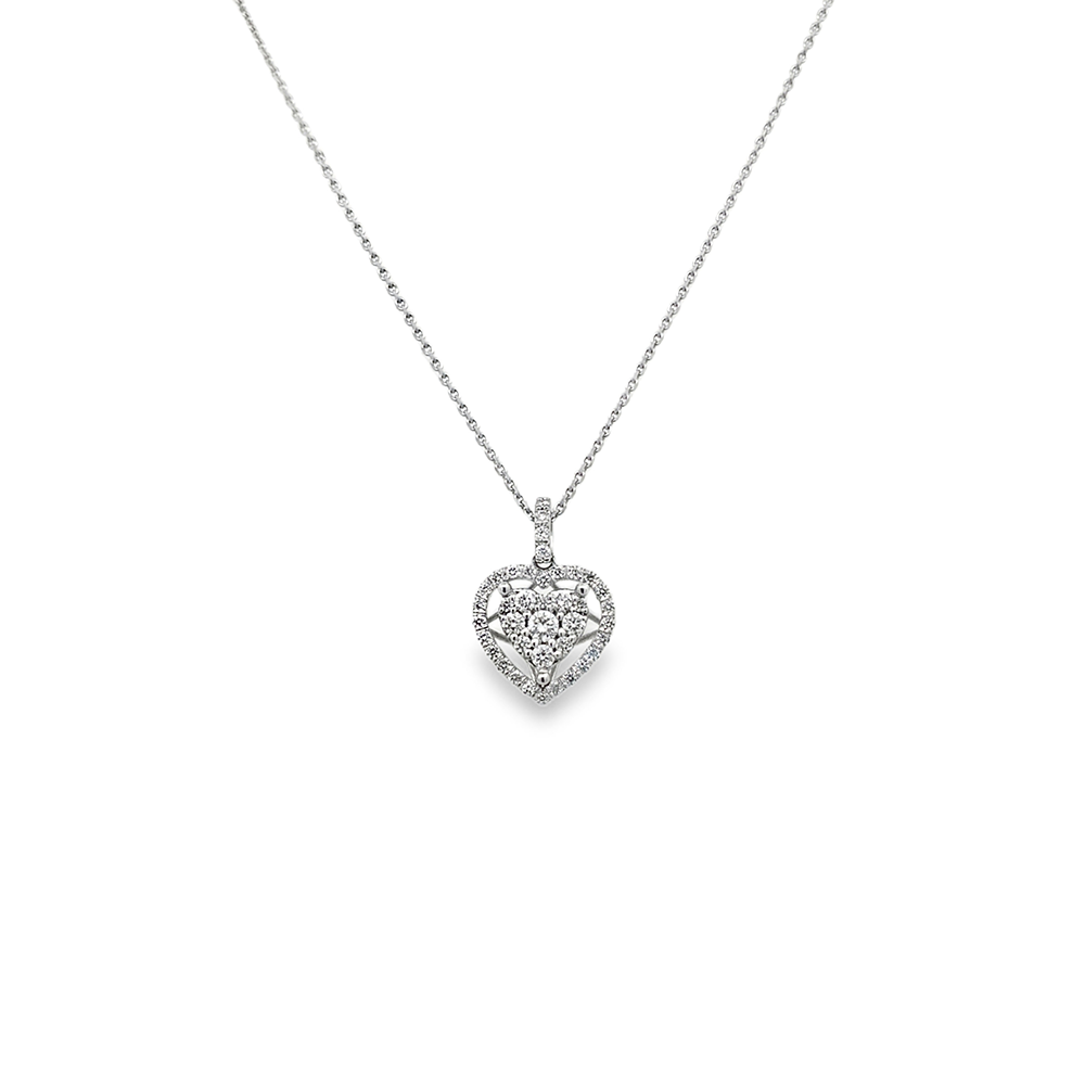 Slide Pendantif Corazón con Halo