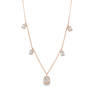 Collar Colgantes Rosa