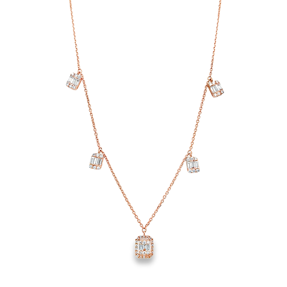 Imagen principal Collar Colgantes Rosa