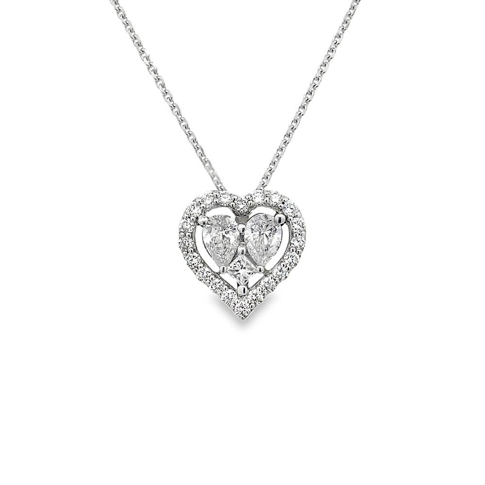 Imagen principal Pendantif Corazón con Halo