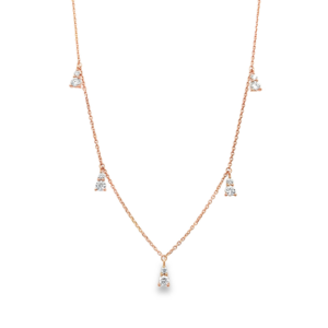 Collar Colgantes Rosa