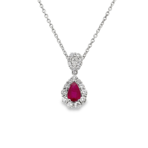 Pendantif Gota Ajustable Rubí