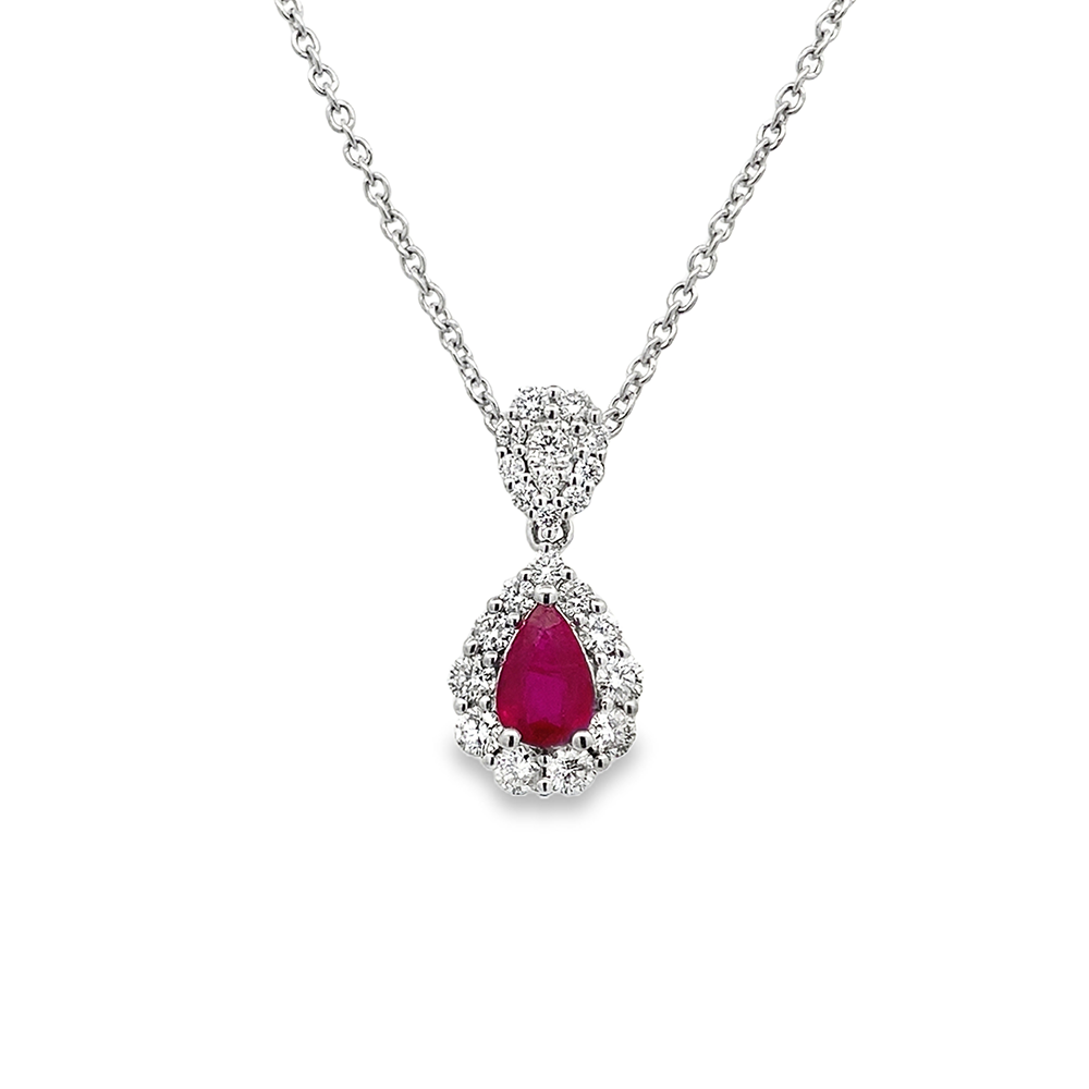 Imagen principal Pendantif Gota Ajustable Rubí