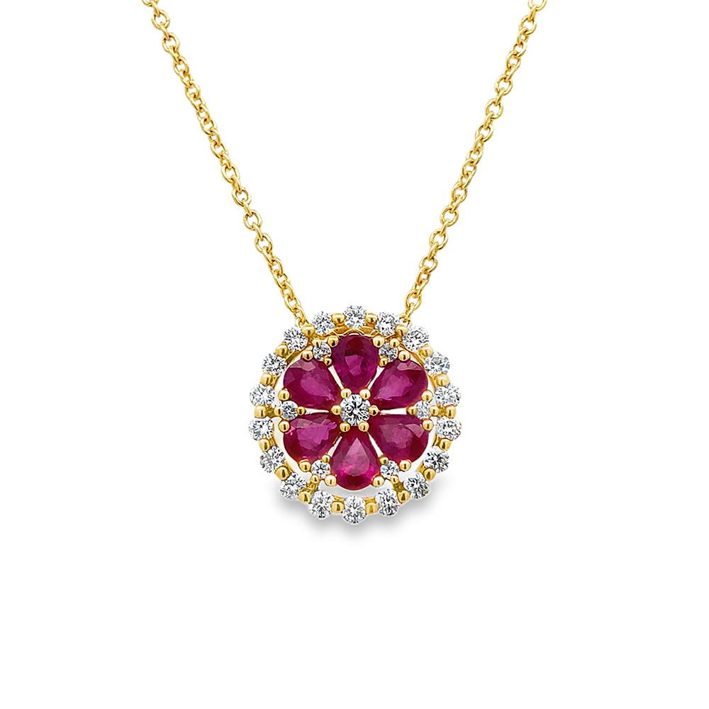 Imagen principal Pendantif Círculo Rubíes