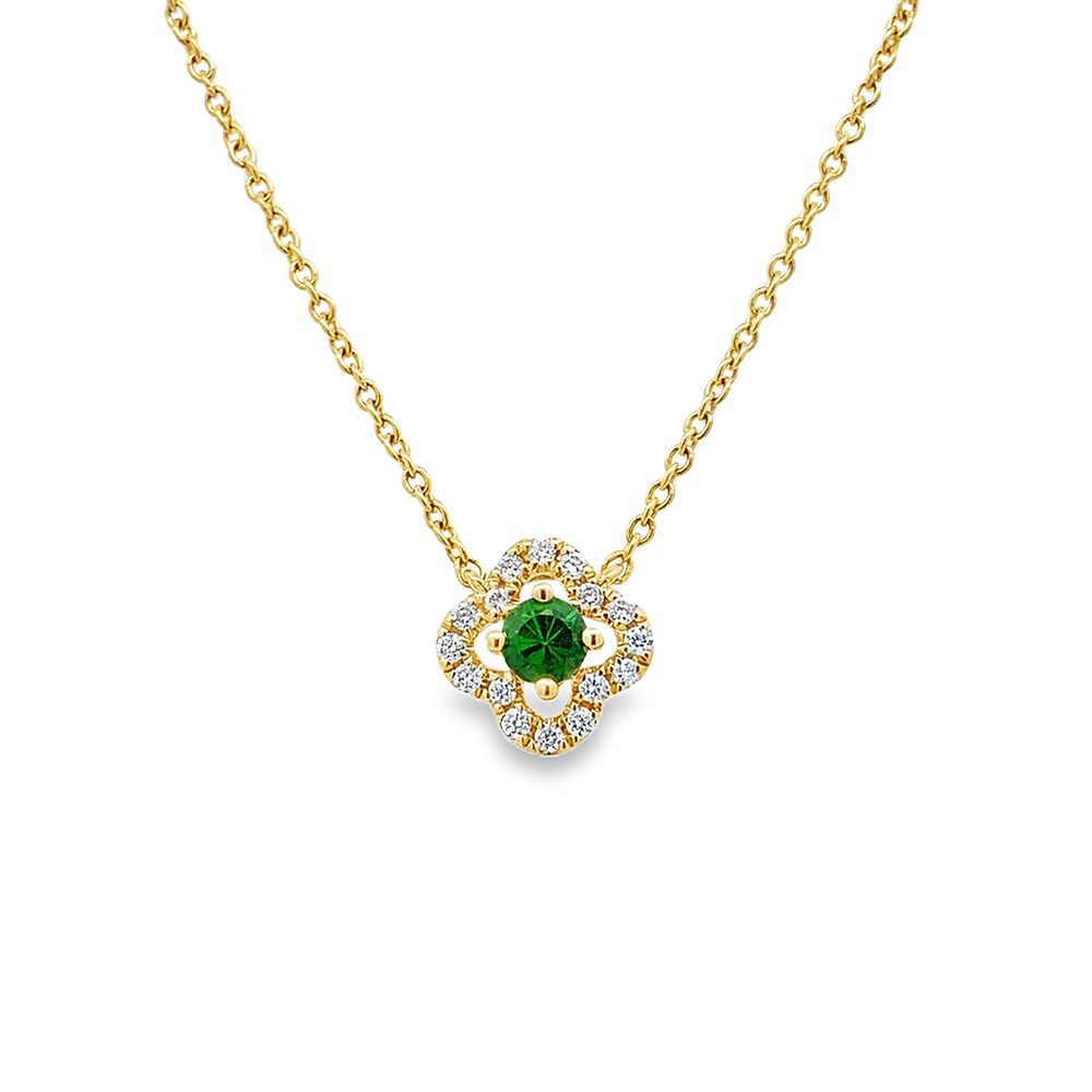 Imagen principal Pendantif Flor Ajustable Tsavorita