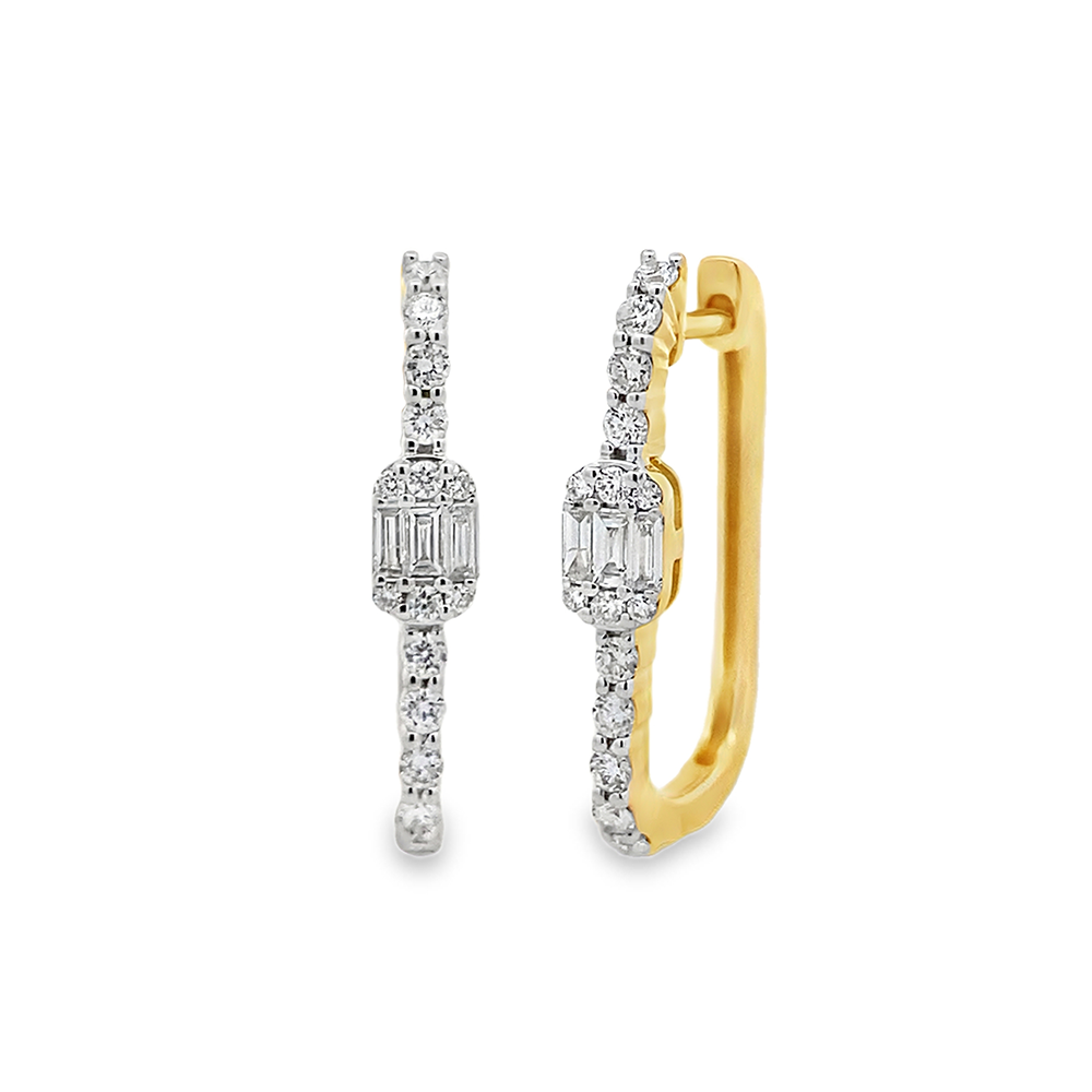 Slide Argollas Rectangulares Diamantes