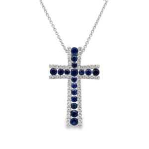 Dije de Cruz de Zafiros