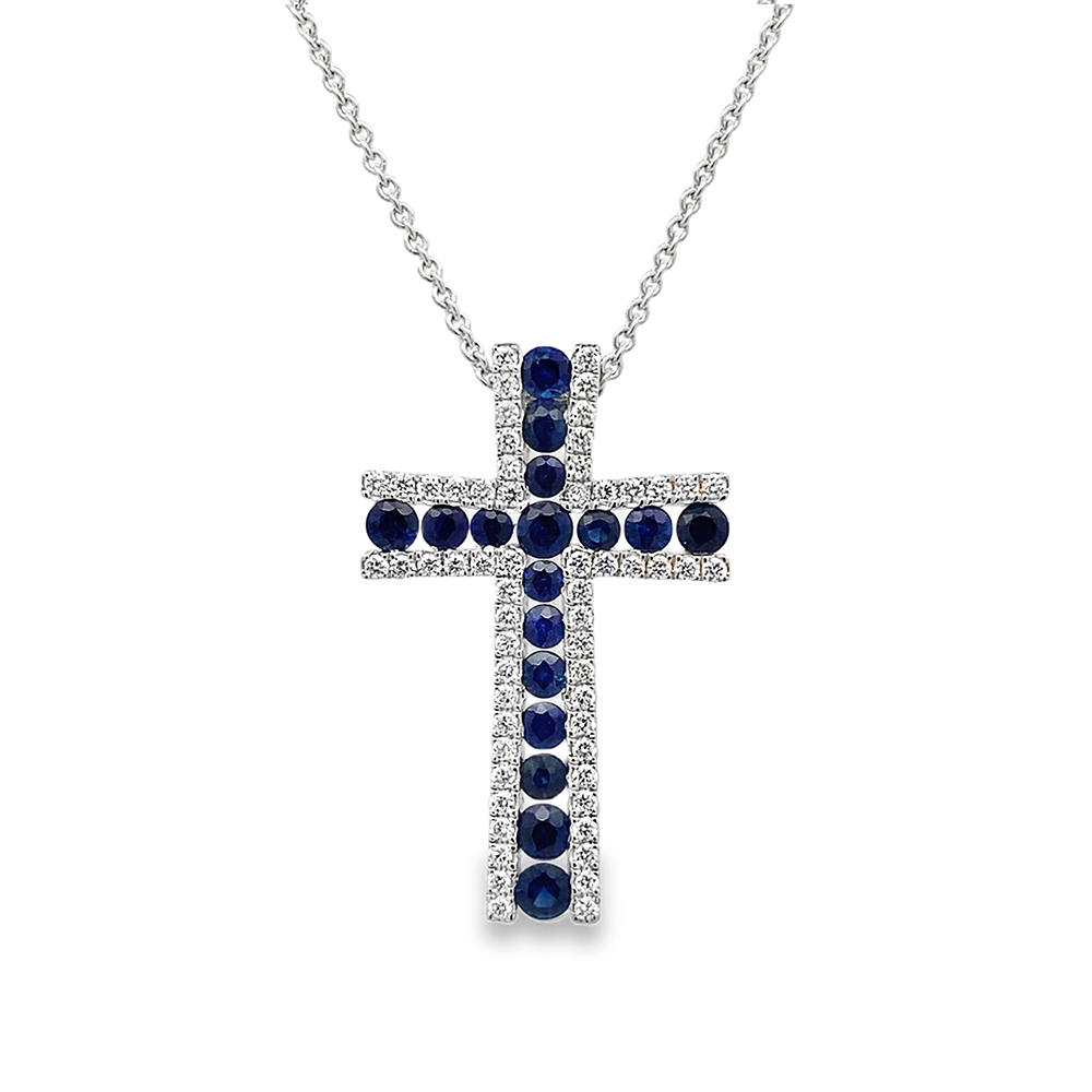 Imagen principal Dije de Cruz de Zafiros