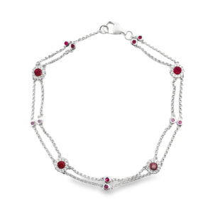 Pulsera con Rubíes y Brillantes