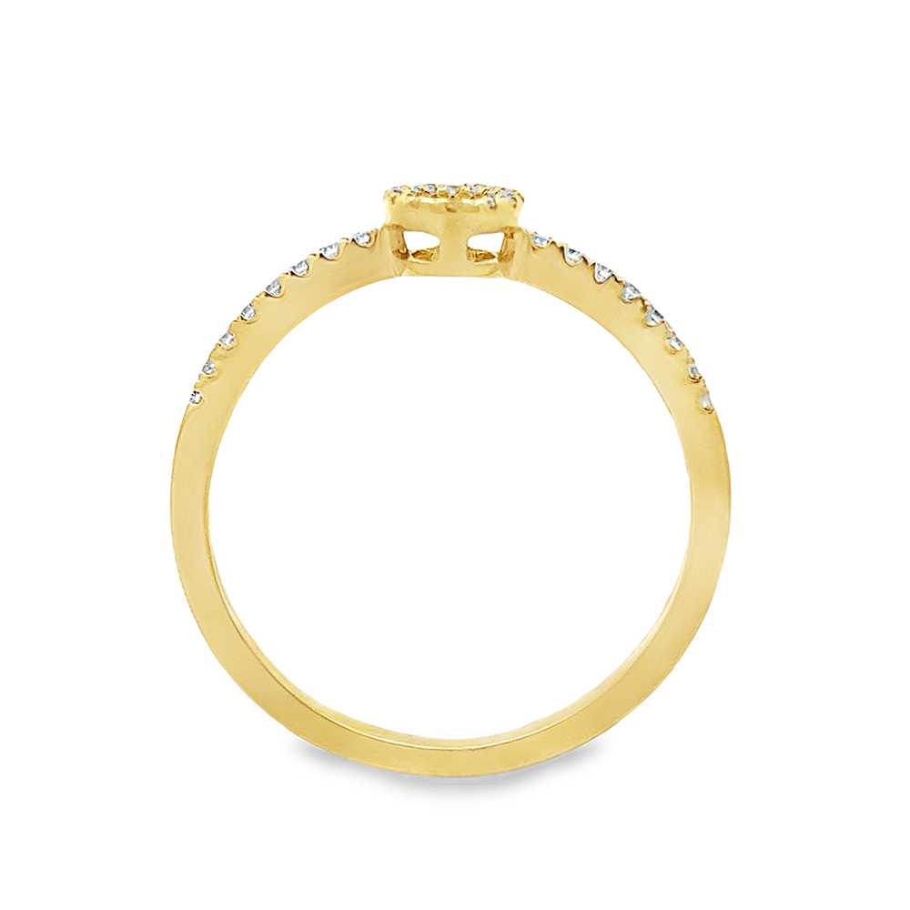 Slide Anillo Oval Brillantes