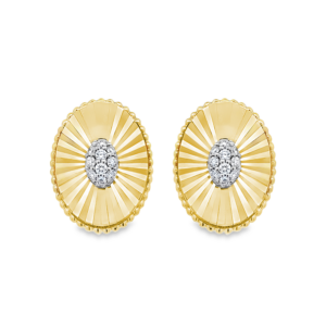 Aretes Oval Abrillantada