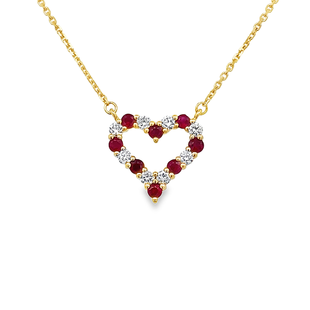 Slide Pendantif Corazón Rubí