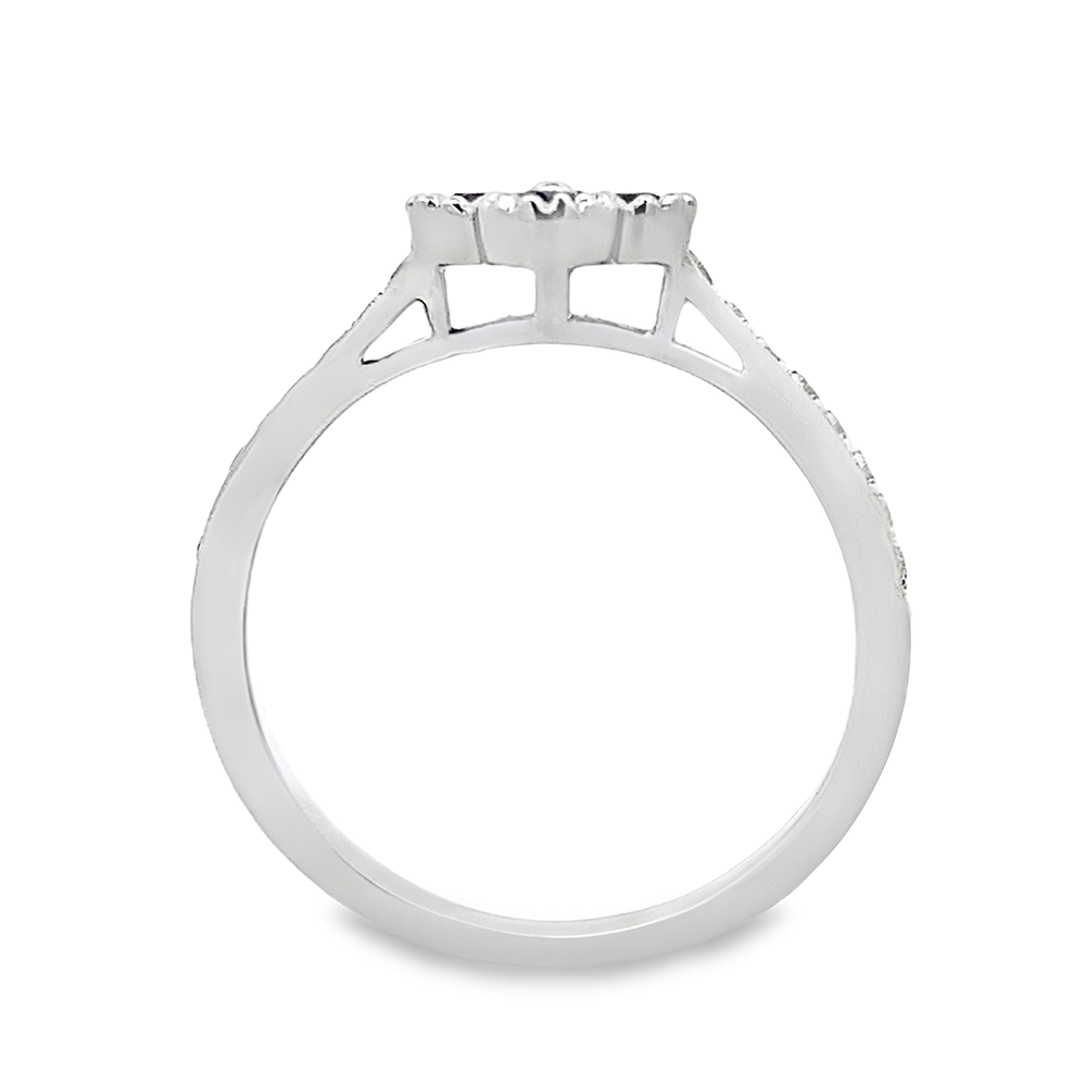 Slide Anillo Flor de Zafiros