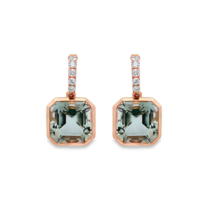Aretes de Prasiolita