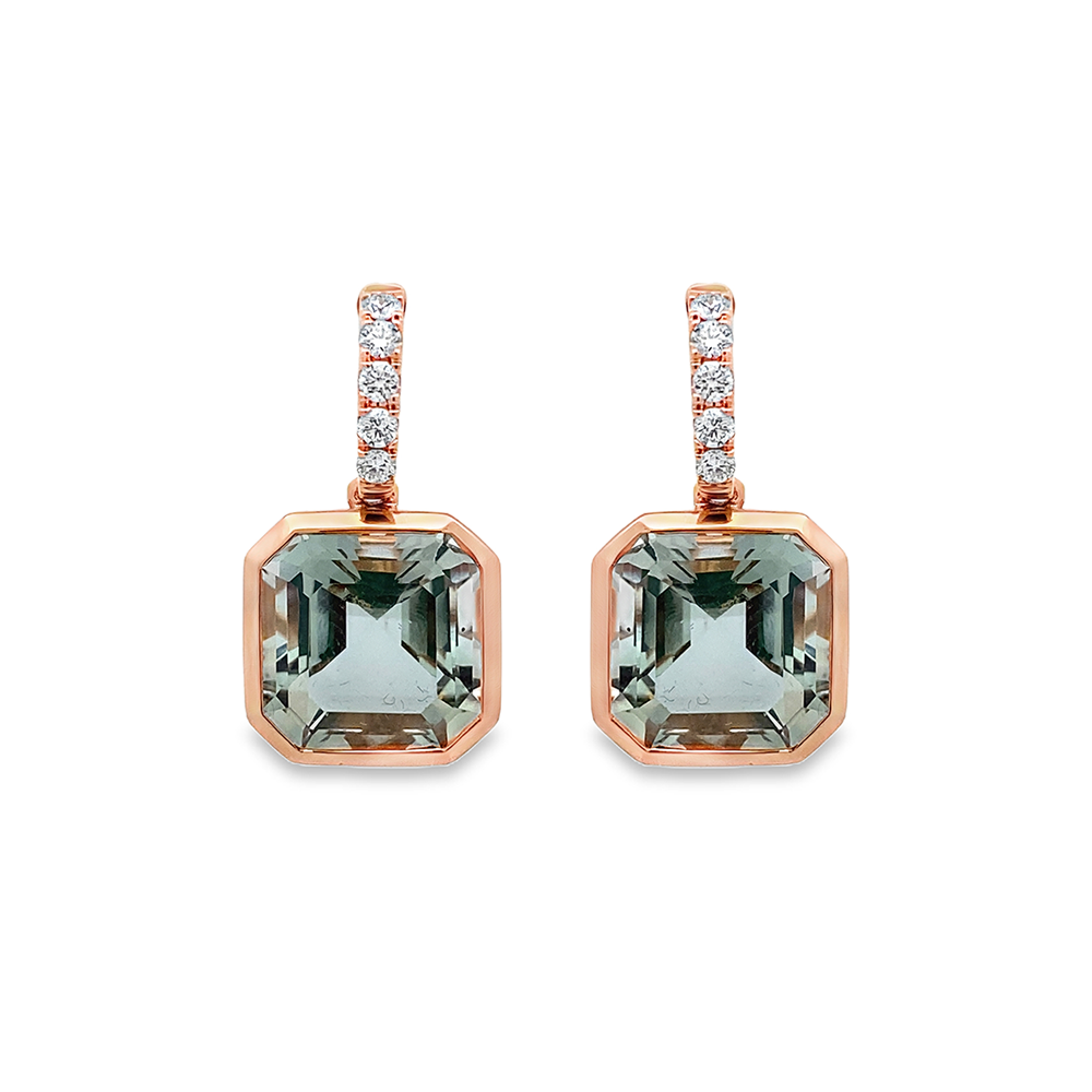 Imagen principal Aretes de Prasiolita