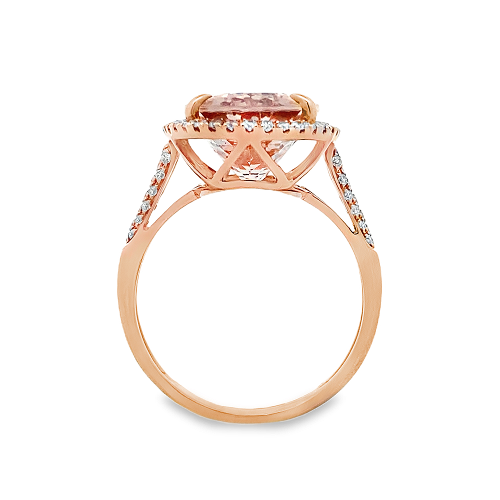 Slide Anillo Oval de Morganita
