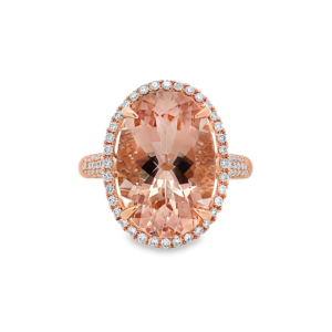 Anillo Oval de Morganita