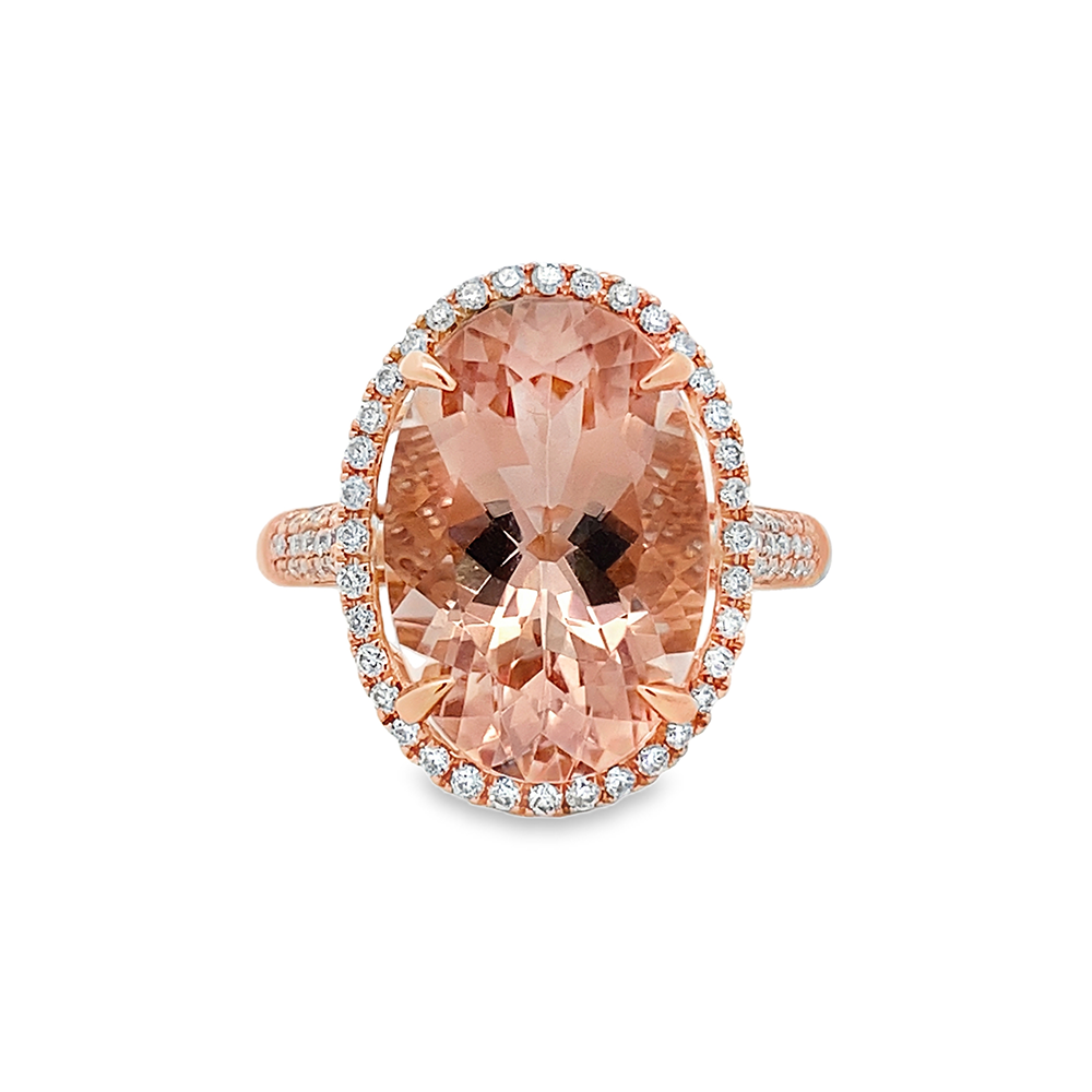 Imagen principal Anillo Oval de Morganita