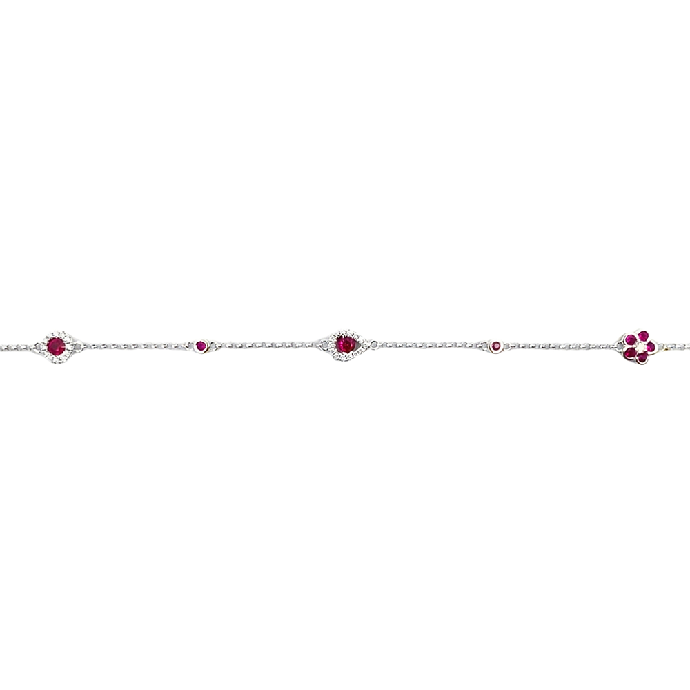 Slide Pulsera Rubíes