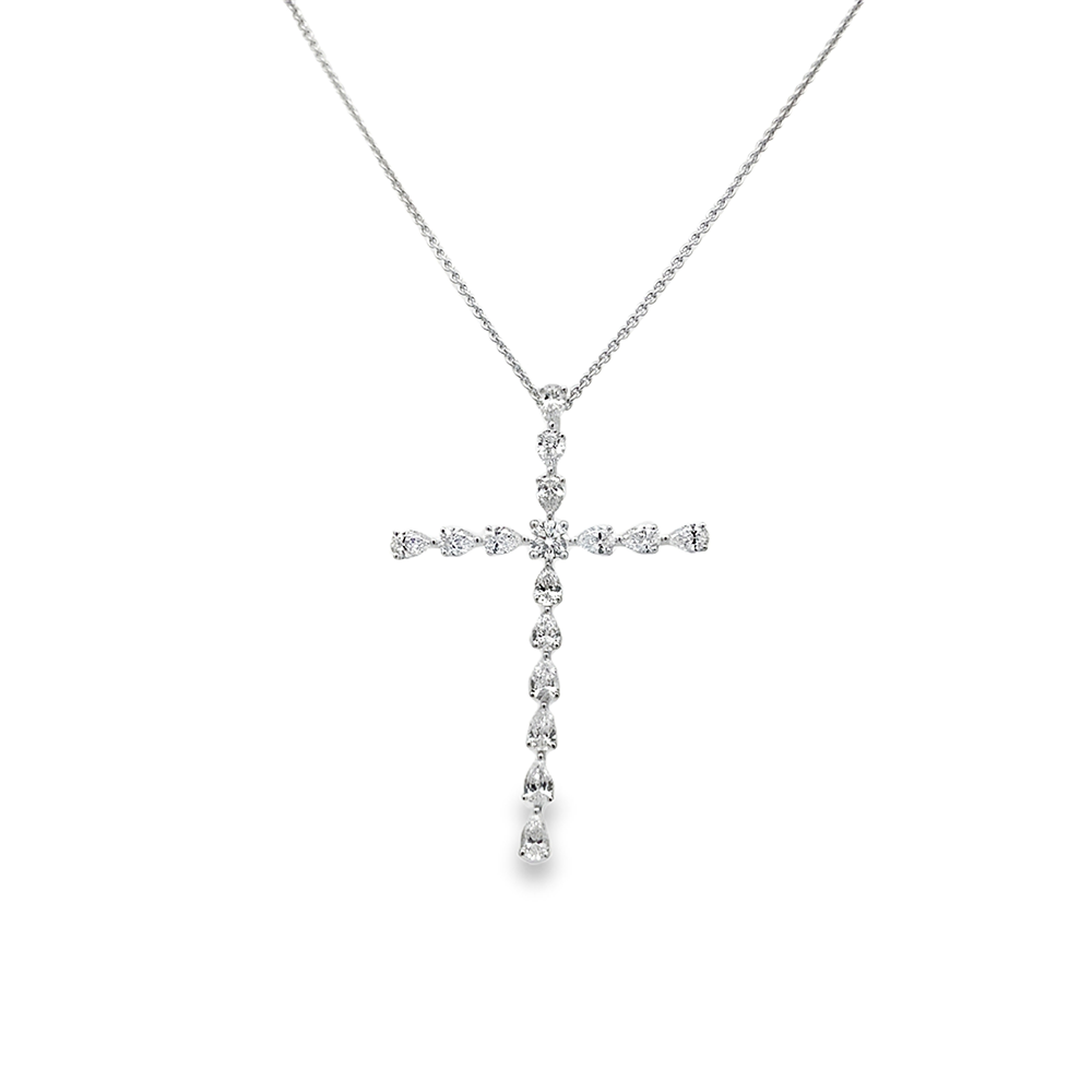 Slide Dije de Cruz de Diamantes