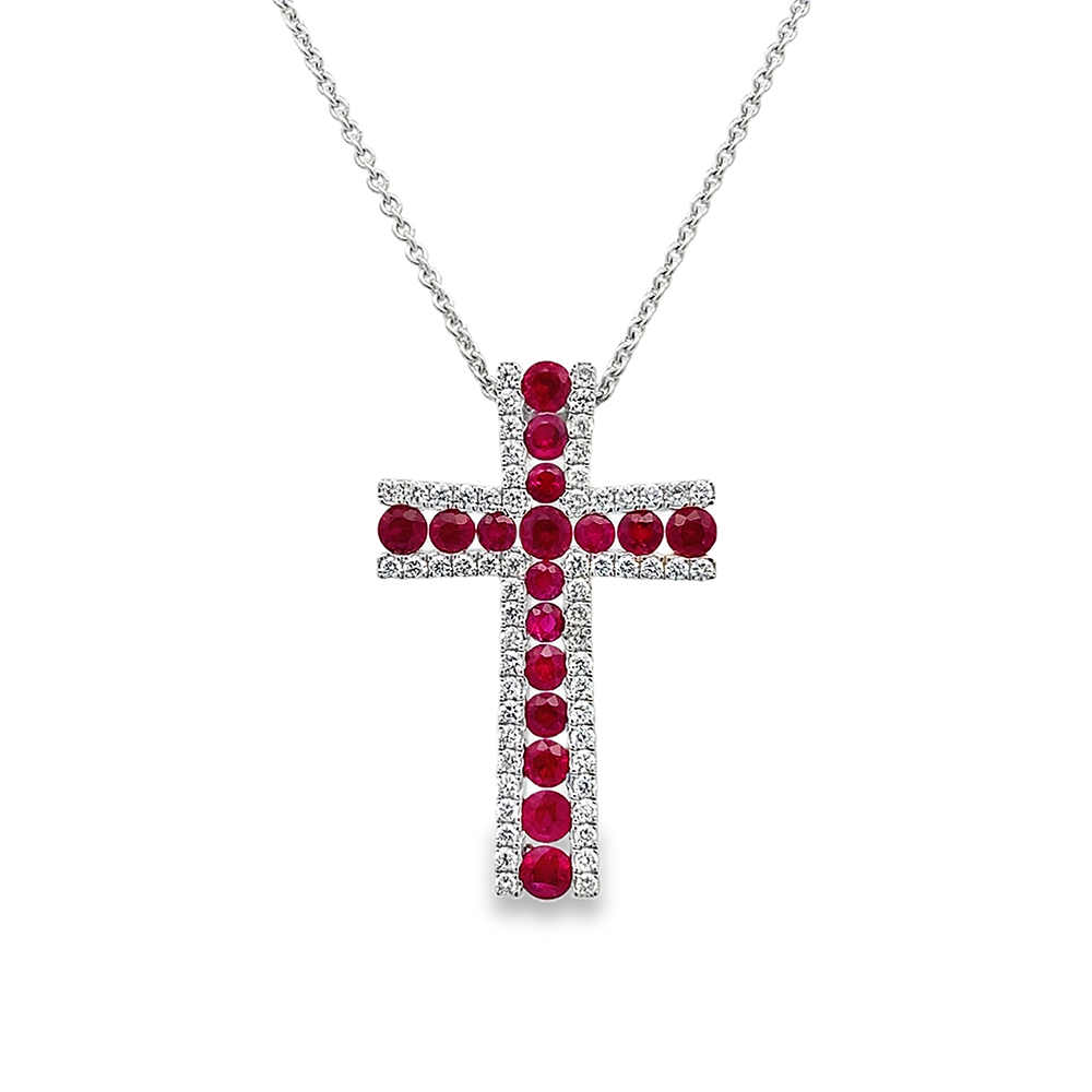 Imagen principal Dije de Cruz de Rubíes