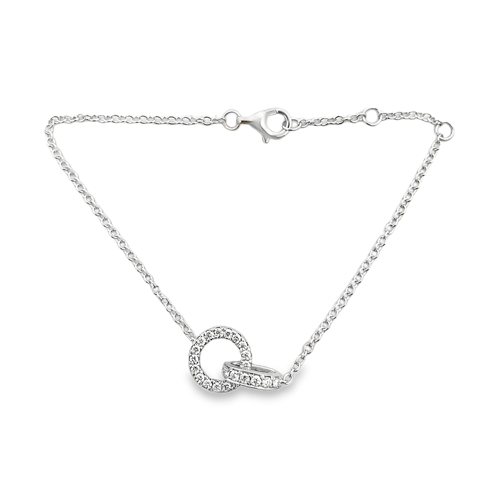 Imagen principal Pulsera Doble Argolla con Brillantes